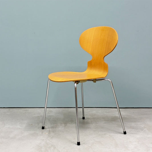 フリッツハンセン Fritz Hansen 3101 アントチェア 4本脚 ナチュラルビーチ材 ラッカー仕上げ アルネ・ヤコブセン 北欧家具 B ◎