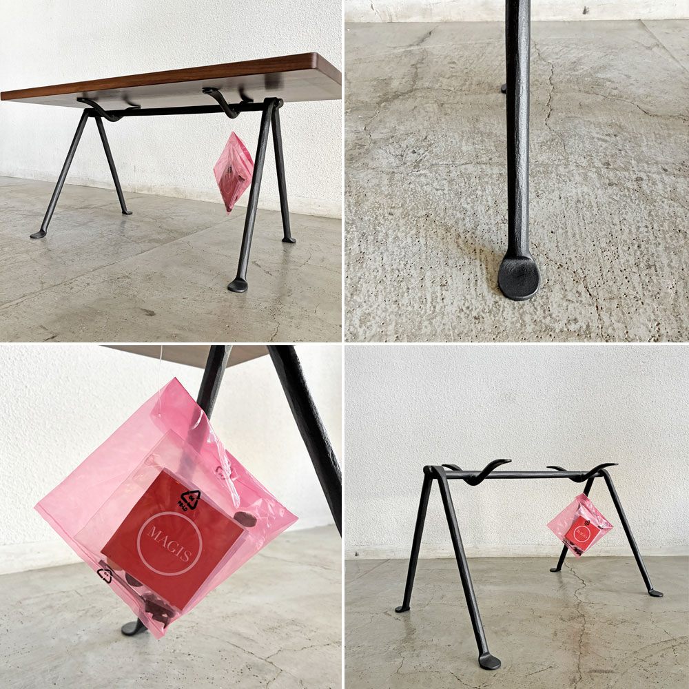 マジス MAGIS オフィチーナ Officina コーヒーテーブル センターテーブル ウォールナット材 W90cm 箱付 ロナン＆エルワン・ブルレック 未使用品 廃番モデル 〓