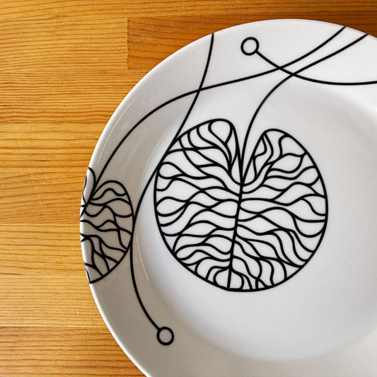 イッタラ × マリメッコ iittala × marimekko ボットナ BOTTNA プレート 21cm 2枚セット アンナ・ダニエルソン Anna Danielsson 北欧食器 フィンランド 廃番 B ◇