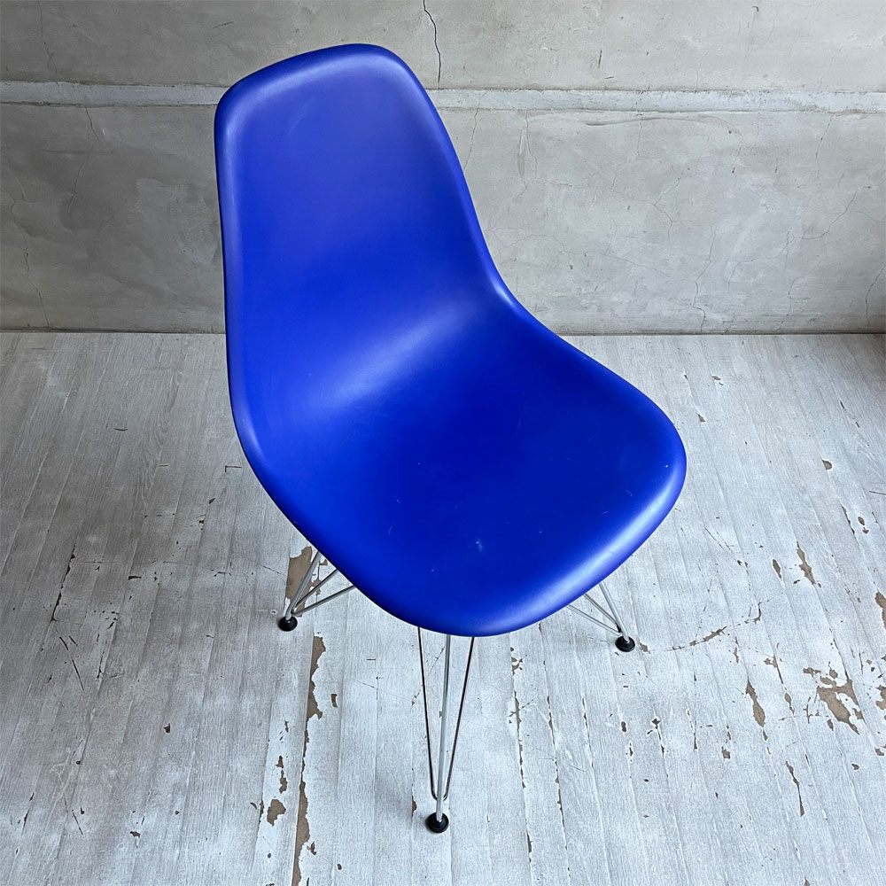 ヴィトラ vitra サイドシェルチェア エッフェルベース ブルー ポリプロピレン イームズ ミッドセンチュリー ♪