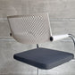 ヴィトラ vitra ビザビ2 Visavis2 アームチェア デスクチェア ホワイト/グレー カンティレバー スタッキング可能 アントニオ・チッテリオ C ♪