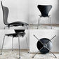 フリッツハンセン Fritz Hansen セブンチェア ダイニングチェア カラードアッシュ ブラック アルネ・ヤコブセン 北欧 デンマーク 定価￥75,680- 美品 A ■