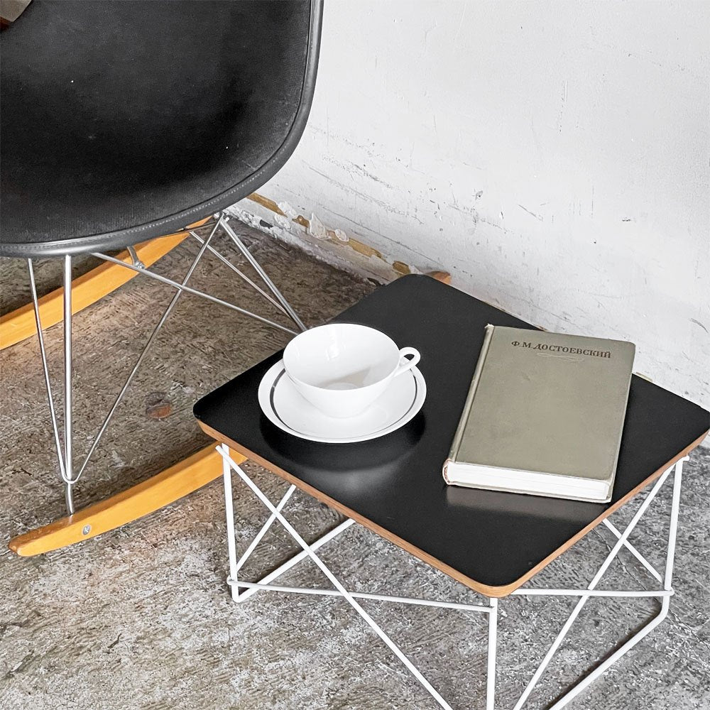 ハーマンミラー Herman Miller LTRT ワイヤーベース ローテーブル メラミントップ C&R イームズ ブラック ミッドセンチュリー ■