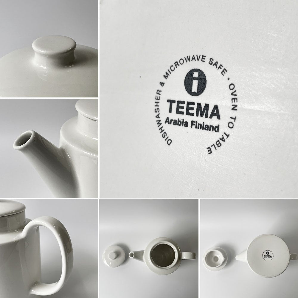 イッタラ iittala ティーマ TEEMA ティーポット ホワイト カイ・フランク Kaj Franck 耐熱 オーブン・レンジ可能 北欧食器 ◇