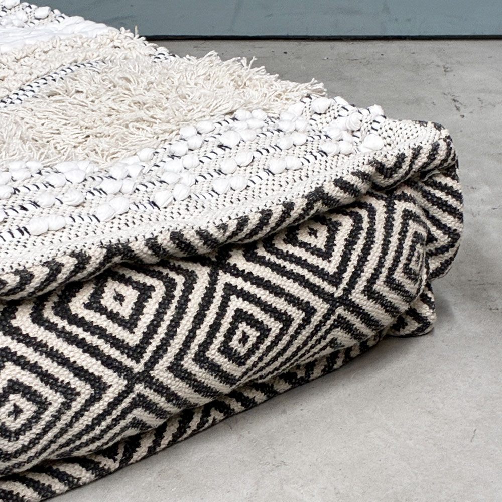 アデペシュ a.depeche ブロック マルチ ザブ オットマン block multi zabu ottoman ジオ グレー GEO gray 定価￥29,700- ◎
