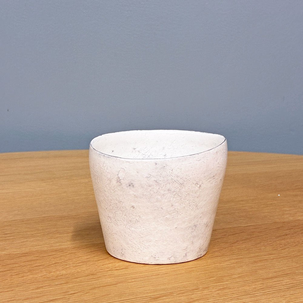 横山拓也 粉引 花入 鉢 Ｈ8.9cm 現代作家 ◎