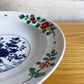 坂場圭十 色絵花柄 大鉢 直径約23.5cm 磁器 白磁 牡丹絵 現代作家 ♪