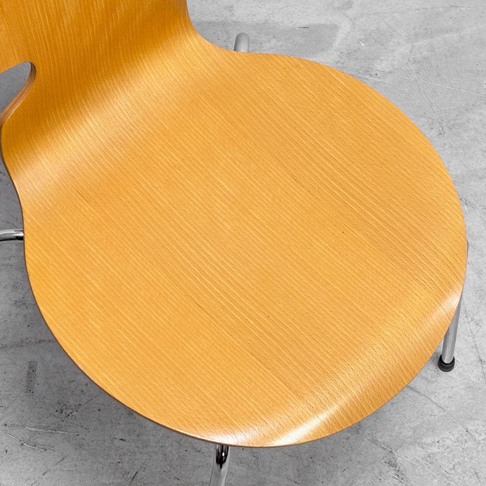 フリッツハンセン Fritz Hansen 3101 アリンコチェア アントチェア 4本脚 ナチュラルビーチ ラッカー仕上げ アルネ・ヤコブセン F ●