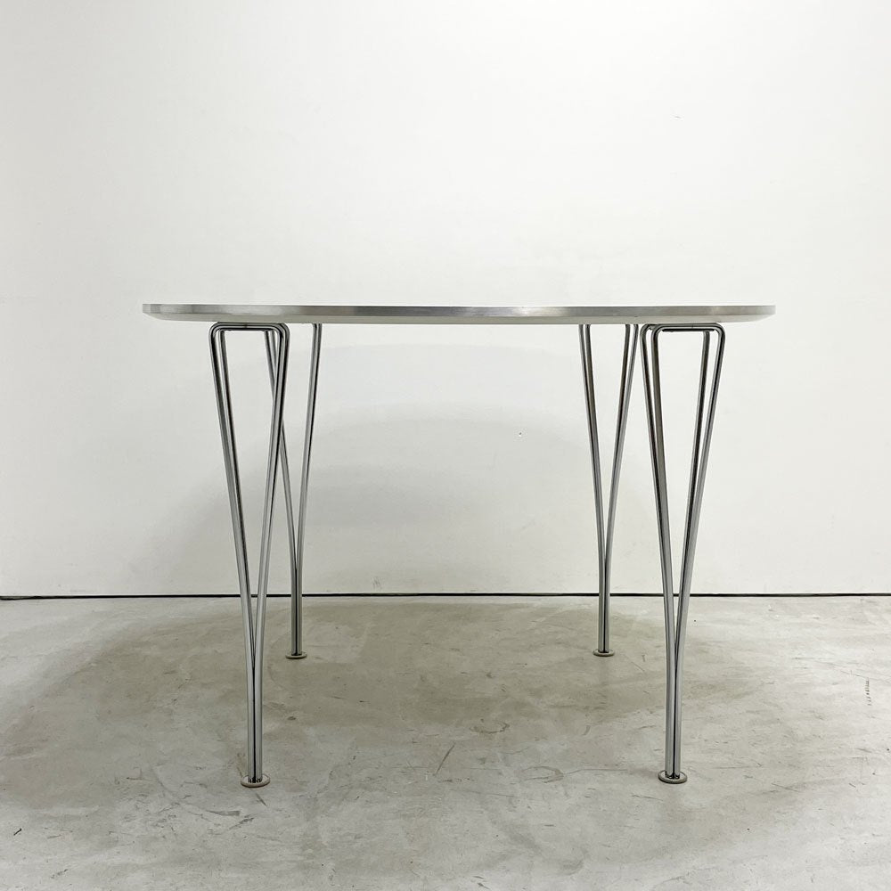 フリッツハンセン Fritz Hansen B603 スーパー円テーブル Bテーブル ダイニングテーブル 100x100cm  ピート・ヘイン アルネ・ヤコブセン ブルーノ・マットソン デンマーク 北欧家具 ●