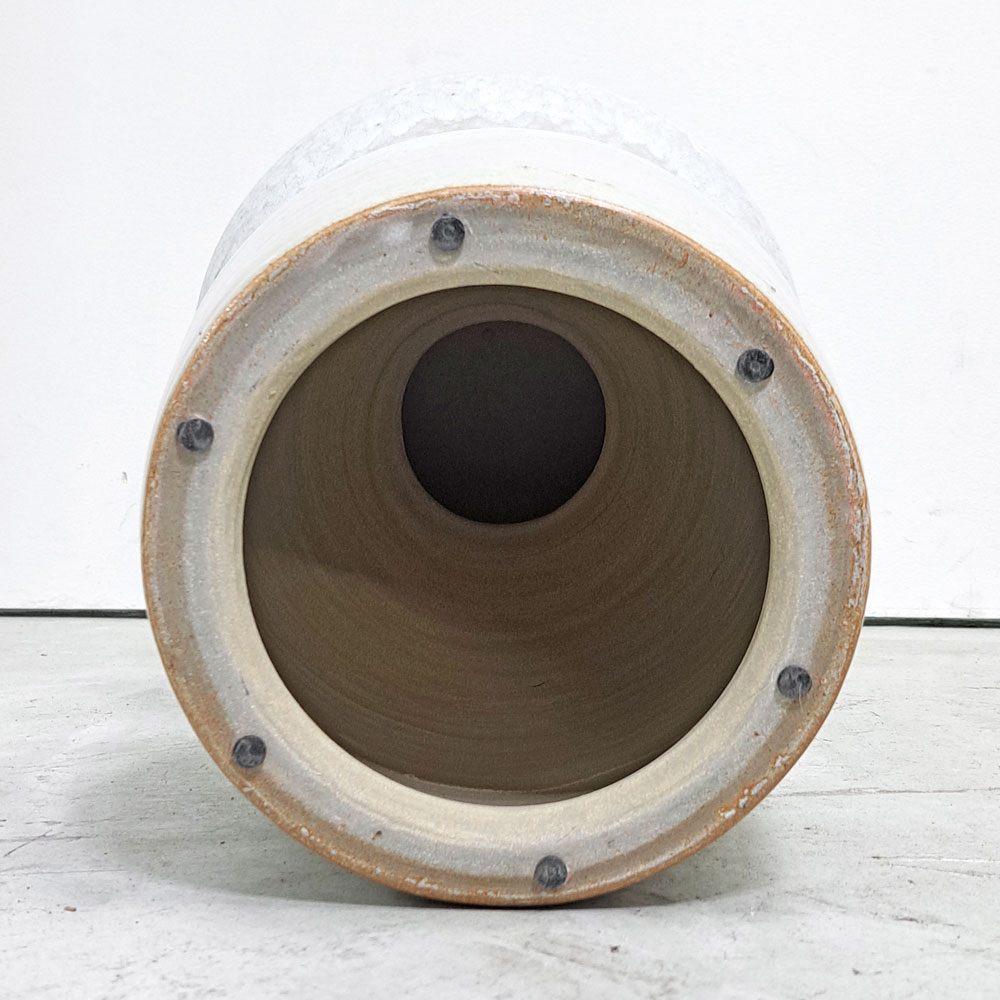 タイム＆スタイル TIME&STLE stoneware sculpture 石見焼 スツール TSSG107 サイドテーブル オブジェ 彫刻 嶋田窯 伝統工芸 定価￥95,700- ●