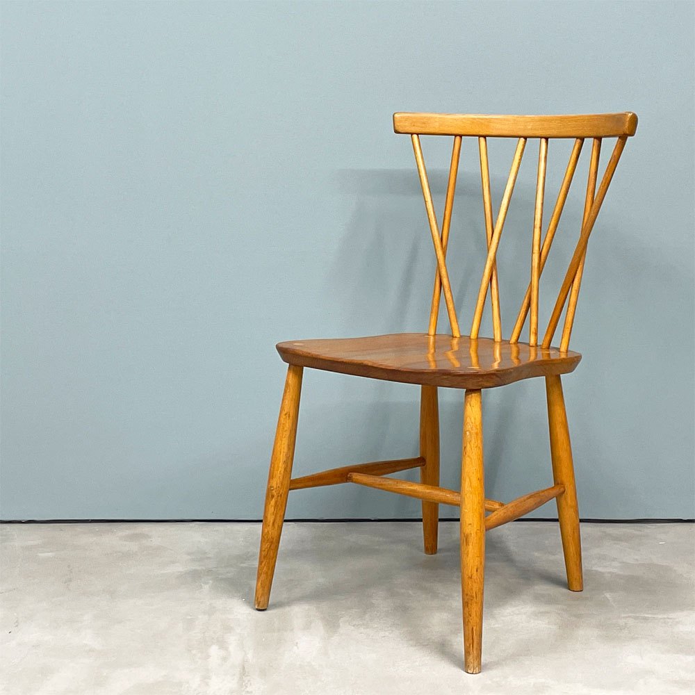 アーコール ercol クロスバックチェア エックスバック ラティスドチェア エルム材 UKビンテージ Vintage 英国家具 ◎
