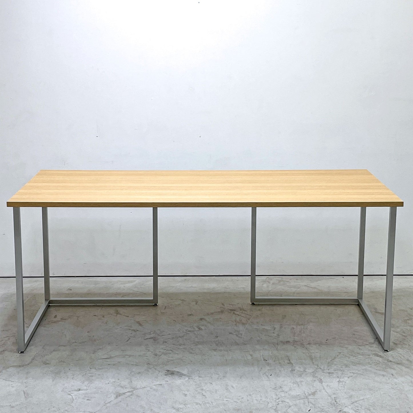 ビスレー BISLEY デスクプラン DESK PLAN Lフット ワーキングテーブル デスク オーク メラミン天板 スチール脚 W170cm イギリス ●