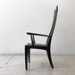 クラフトファニチャー Craft furniture ハイバックチェア ダイニングチェア アーム 無垢材 レザー モダンデザイン ●