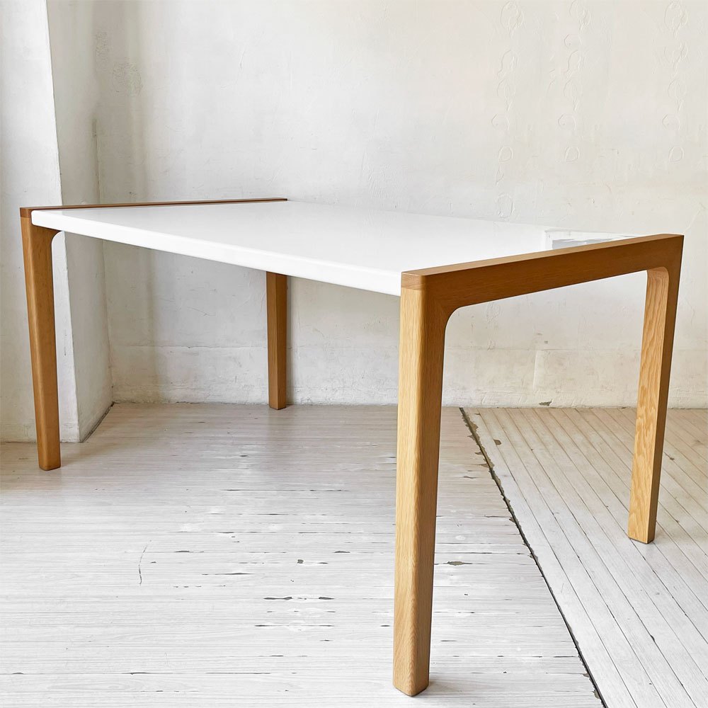 ベラコンテ bellacontte ブリッジ ダイニングテーブル W140cm DHラミネートｘオーク材 モダンデザイン 廃盤 参考定価￥151,000- ★