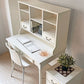 モモナチュラル MOMO Natural エマ EMMA デスク＆アッパーセット Desk&Upper Shelf パイン無垢材 ホワイトペイント 廃盤 参考11万円 ★