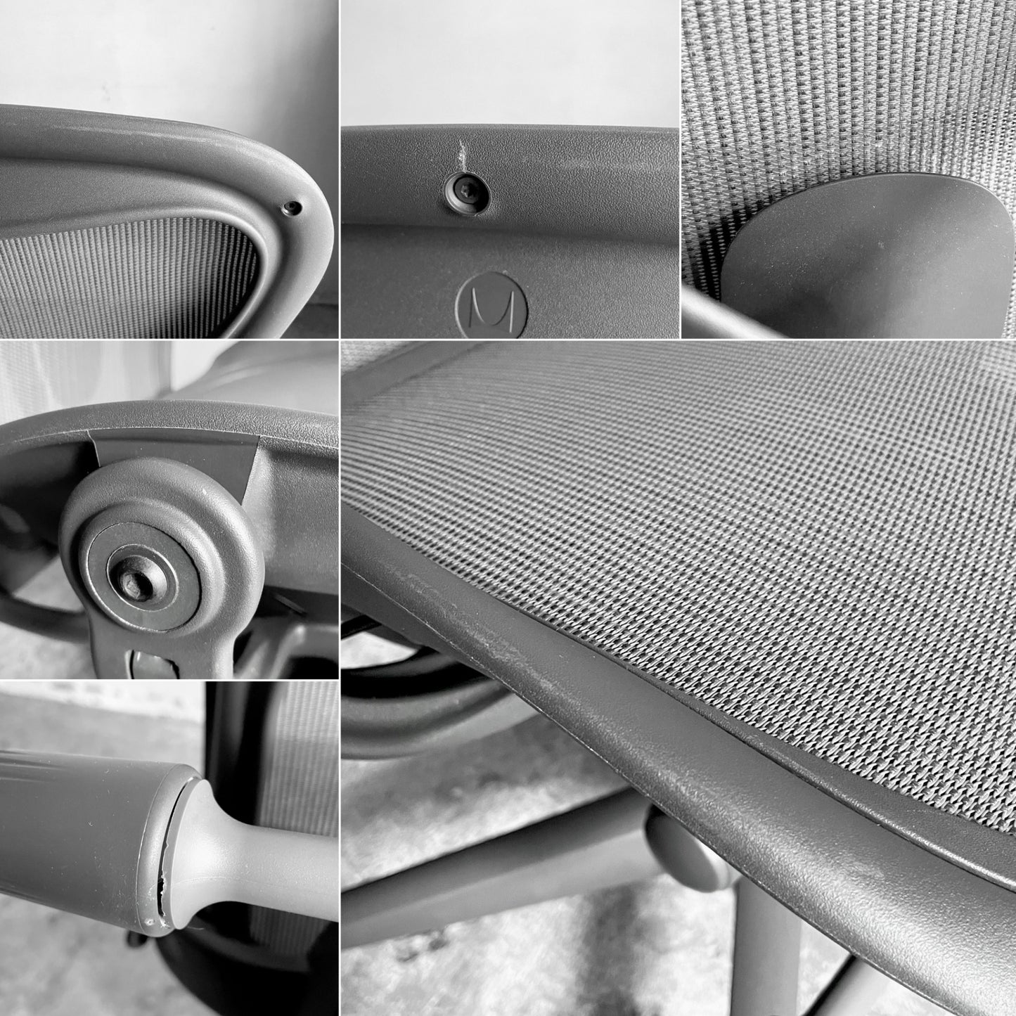 ハーマンミラー Herman Miller アーロンチェア Aサイズ ライト アームレス ポスチャーフィット グラファイトベース ビル・スタンフ ＆ ドン・チャドウィック ■