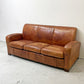 トラックファニチャー TRUCK FURNITURE レザーソファ LEATHER SOFA 3シーター 牛革 ブラウン 参考定価￥610,000- 廃番 ●