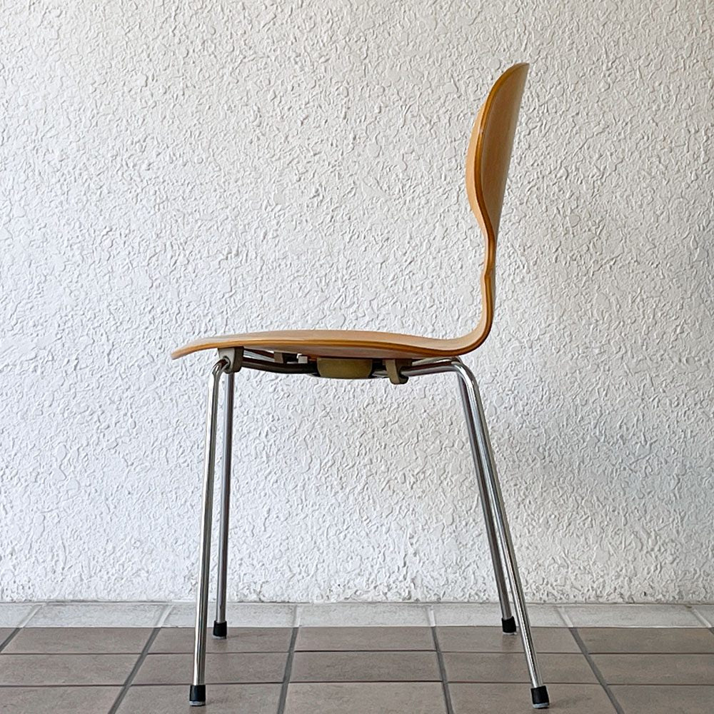 フリッツハンセン Fritz Hansen 3101 アリンコチェア アントチェア 4本脚 ナチュラルビーチ ラッカー仕上げ フェルトグライズ アルネ・ヤコブセン A ◇