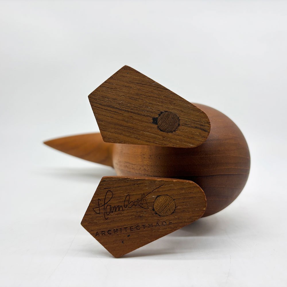 アーキテクトメイド Architectmade ダック Duck チーク無垢材 オブジェ ハンス・ボーリン Hans Bolling デンマーク 北欧雑貨 ●