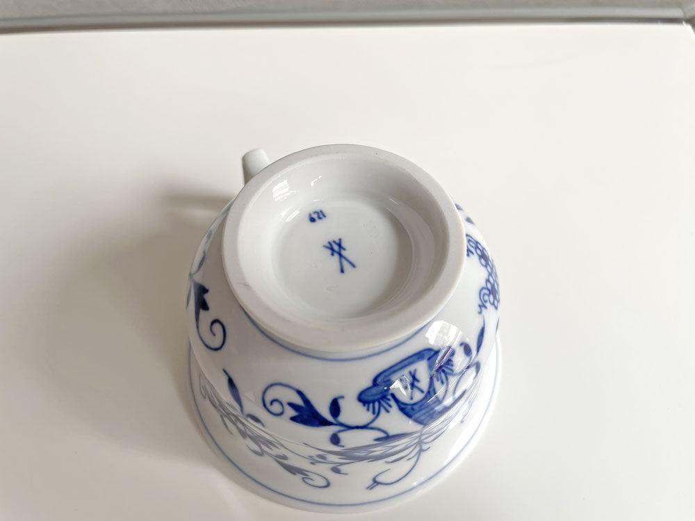 マイセン Meissen ブルーオニオン Blue Onion カップ＆ソーサー C&S 陶磁器 ドイツ C ♪