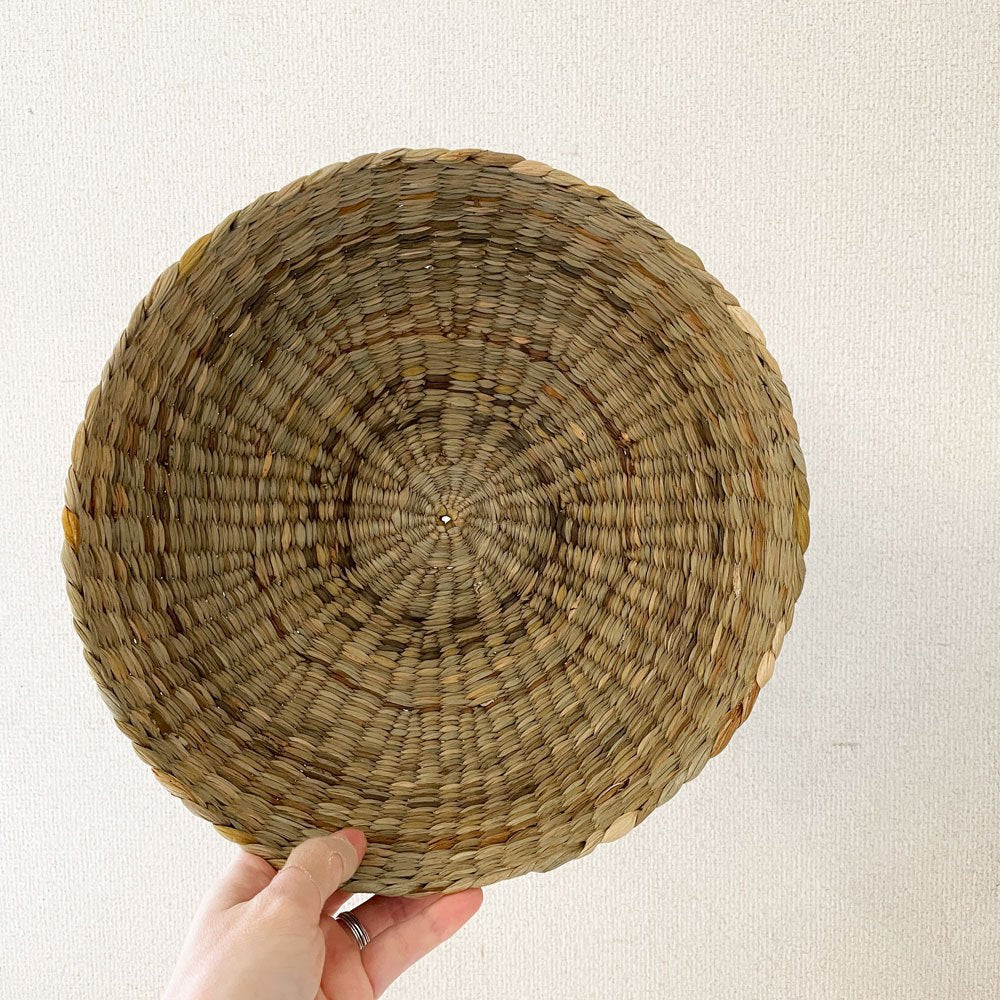 SPACE A&CO 水草 バスケット Φ28.5cm イギリス製 旧shop281 有元葉子 B ◎