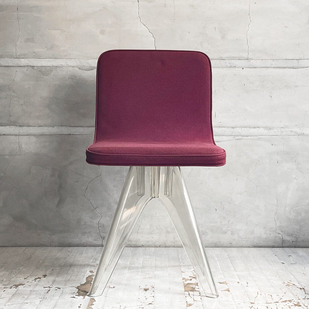 アウトデザイン OUT DeSIGN×ワーズウィズ Waazwiz マペルチェア Mapell chair ファブリック ポリカーボネート脚  黒川勉 限定品 ♪