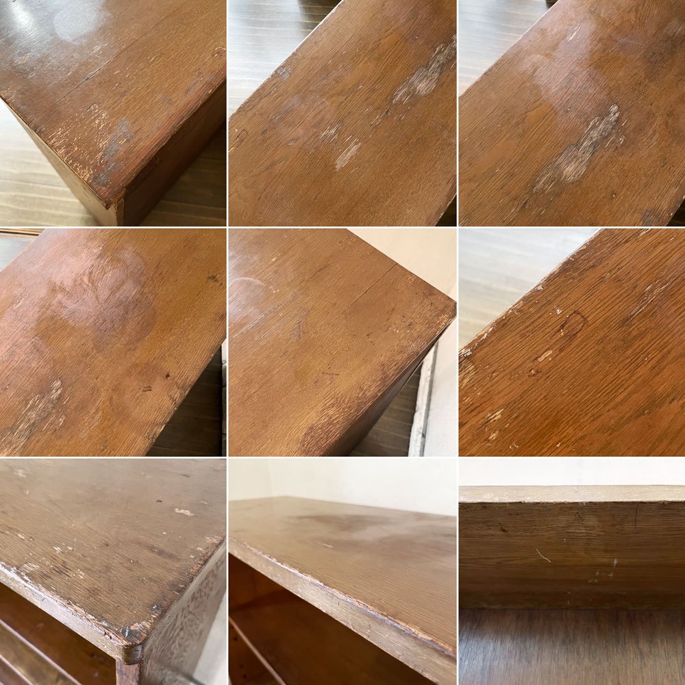 ジャパンビンテージ Japan Vintage 木製ブックケース 本棚 飾り棚 3段 W93.5cm 昭和レトロ 古家具 ◎