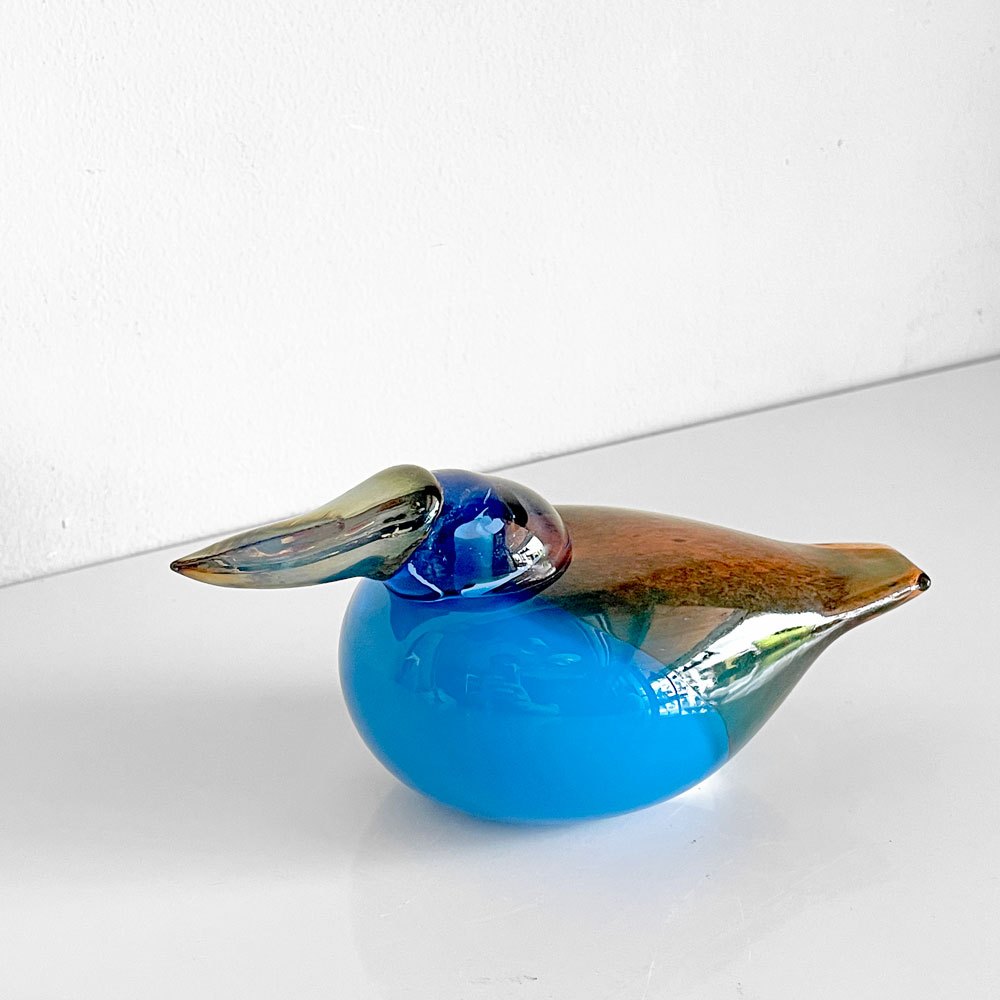 イッタラバード iittala バーズバイトイッカ Birds by Toikka キングフィッシャー Kingfisher ターコイズ 復刻品 オイバ・トイッカ 箱付き 北欧雑貨 ■