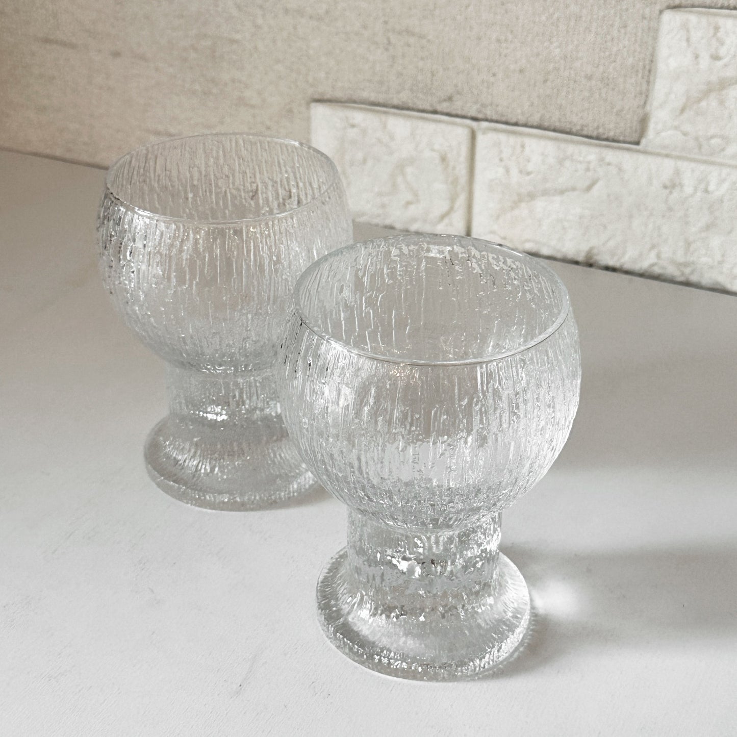 イッタラ iittala ケッケリト Kekkerit ビアグラス H14cm ティモ・サルパネヴァ ビンテージ ペア 北欧食器 A ◎