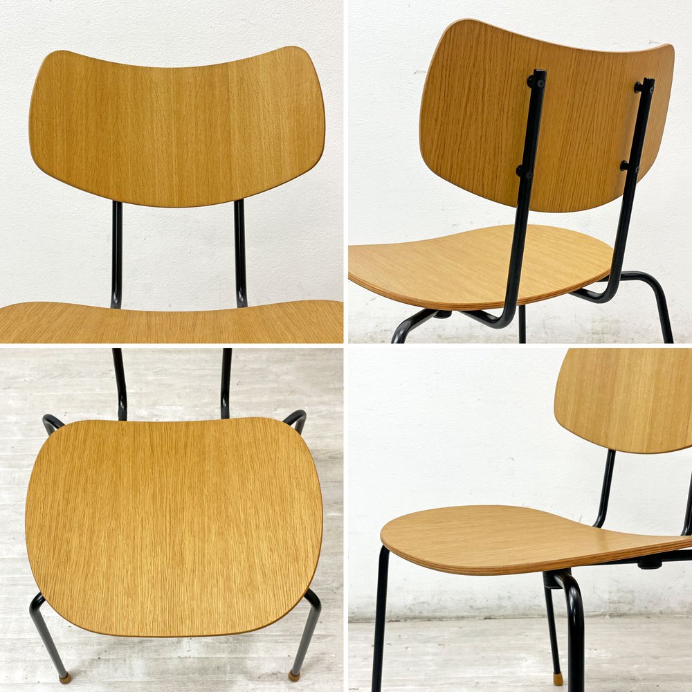 カールハンセン＆サン Carl Hansen & Son VLA26T Vegaチェア スタッキングチェア オーク材 ブラックスチール オイルフィニッシュ B ●