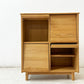 一世紀 ISSEIKI フラップ マガジンラック ナチュラル ERIS-2 82 FRAP MAGAZINE RACK (NA) アルダー無垢材 2列2段 ナチュラルデザイン ●