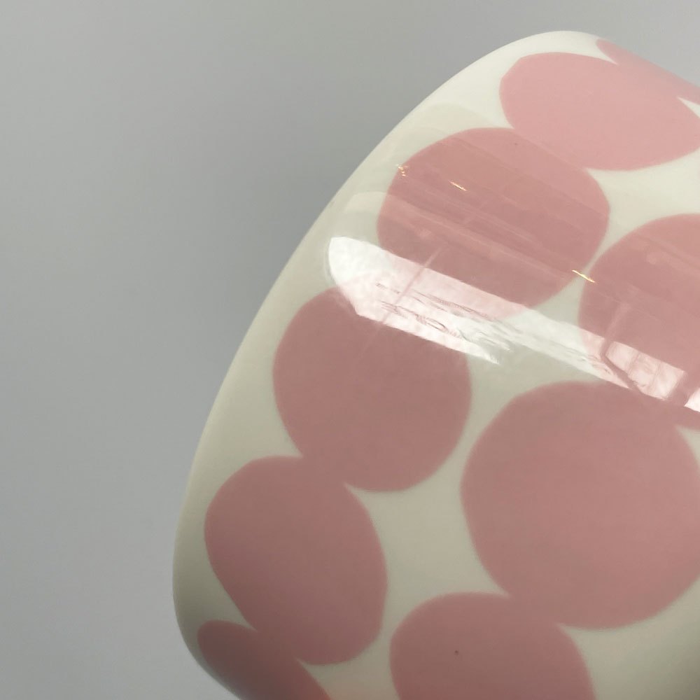 マリメッコ marimekko シイルトラプータルハ SIIRTOLAPUUTARHA ボウル ピンクドット ｗ9.5×ｈ5.7cm 250ml A ♪