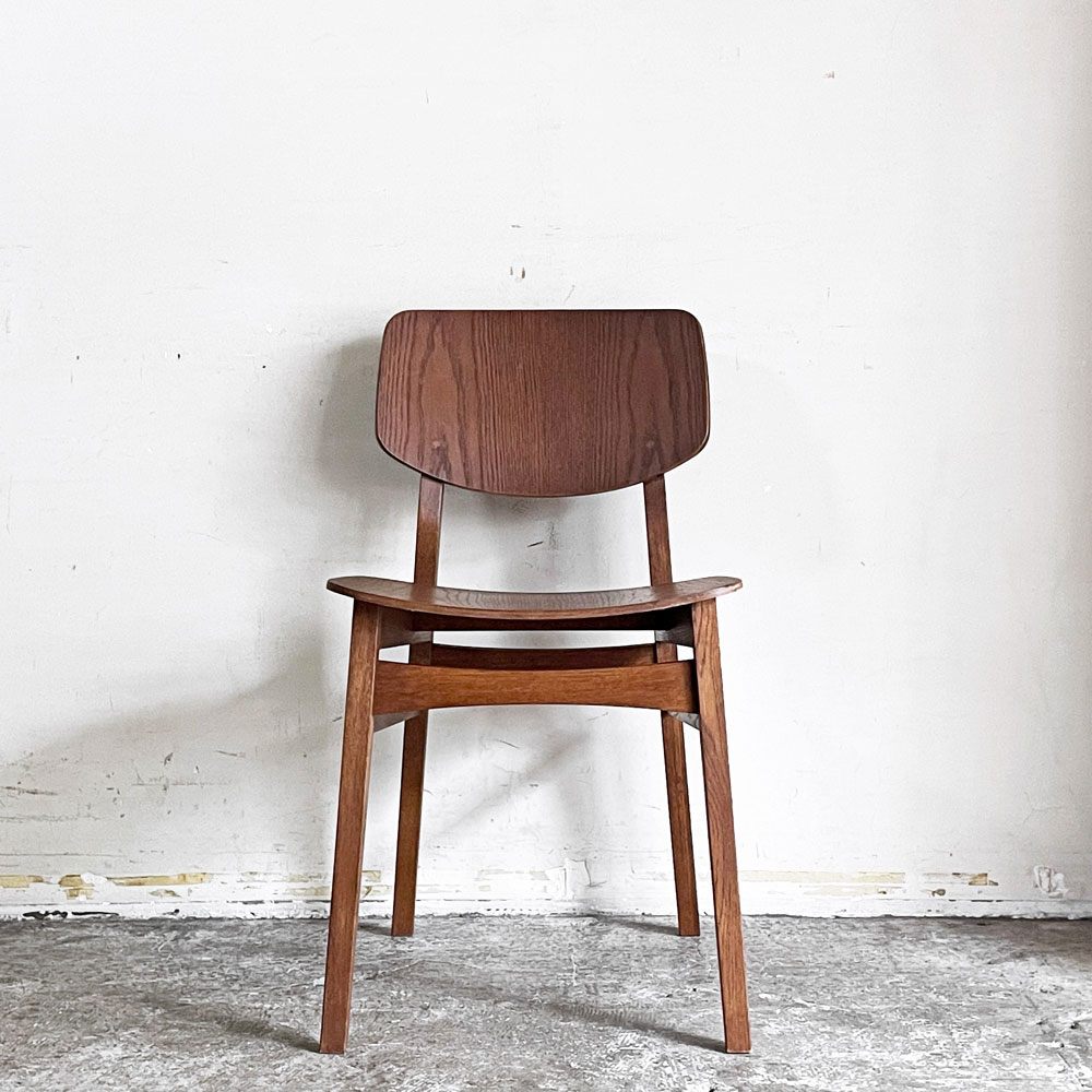 トラックファニチャー TRUCK FURNITURE トーチチェア TORCH CHAIR ダイニングチェア オーク材 ウッドシート ブラウン A ■