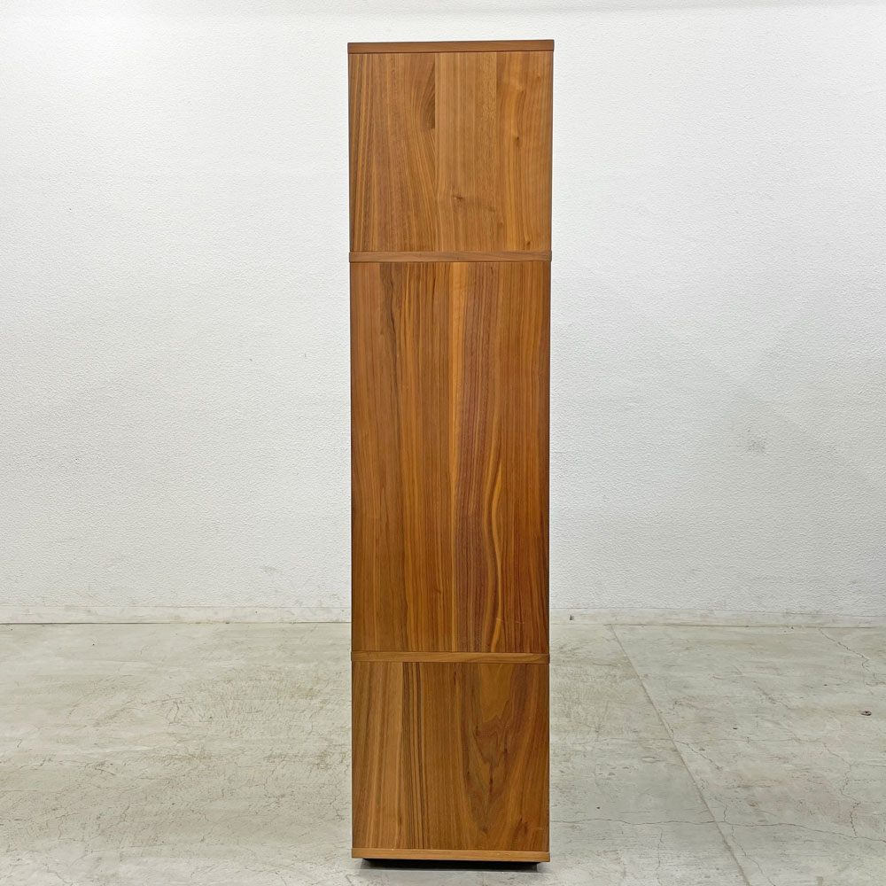 無印良品 MUJI スタッキングキャビネット Cセット ウォールナット材 W162cm AVボード 壁面収納 ナチュラル シンプルモダン 〓