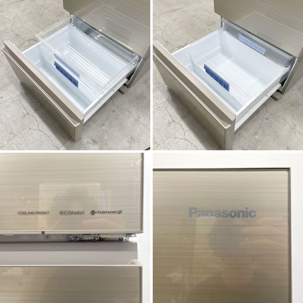 パナソニック Panasonic 6ドア冷凍冷蔵庫 NR-F489 475L アルベロゴールド 2023年製 〓