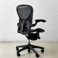 ハーマンミラー Herman Miller アーロンチェア クラシック Bサイズ フル装備 グラファイトベース ポスチャーフィット バナナクッション新品交換済 現状品 ●