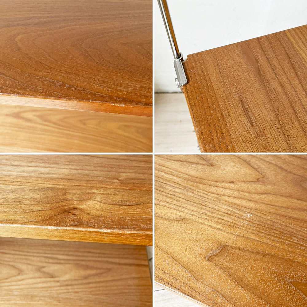 無印良品 MUJI ステンレスユニットシェルフ ウォールナット材 ワイド 大 棚板5枚 W85×H175cm 1列4段 本棚 飾り棚 収納棚 定価36,900円 ★