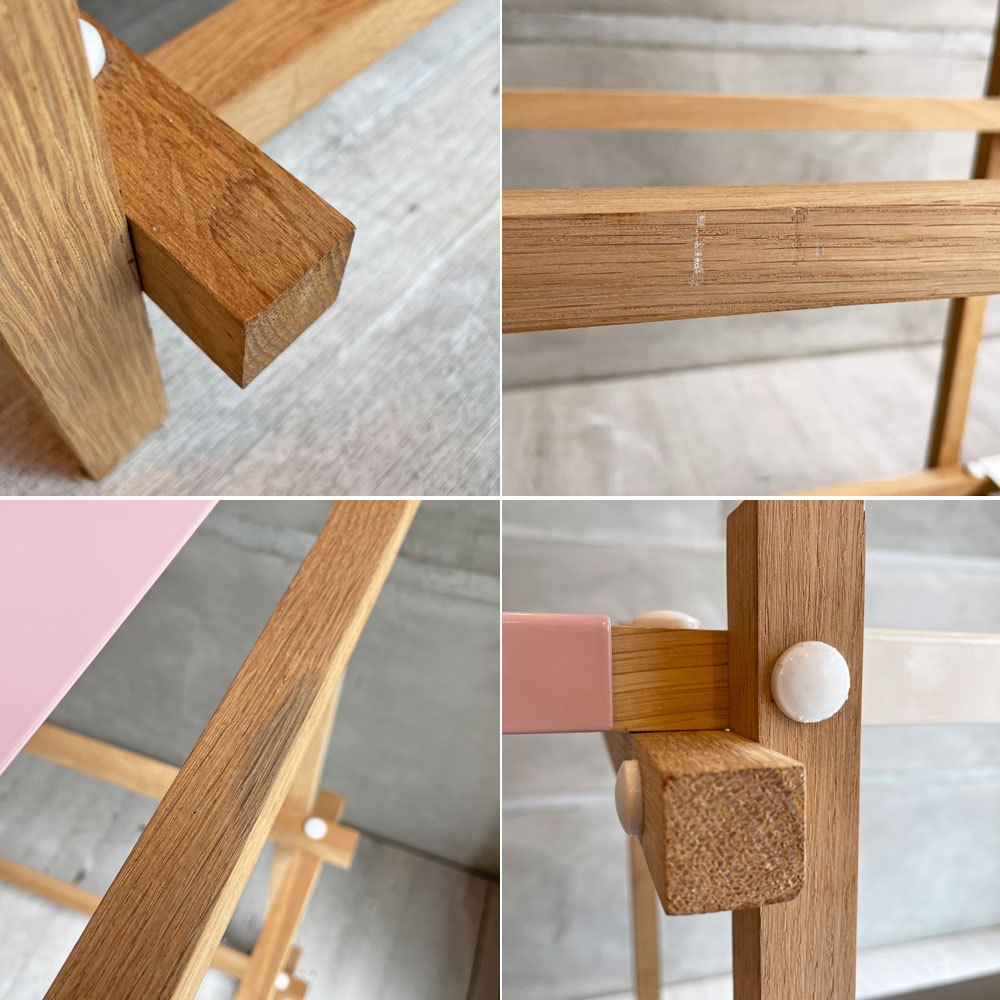 ヘイ HAY ウッデイ ロー Woody LOW シェルフ SHELVING 2.0 LOW マルチカラー オーク材×スチール オープンシェルフ 飾り棚 デンマーク 廃番 ♪