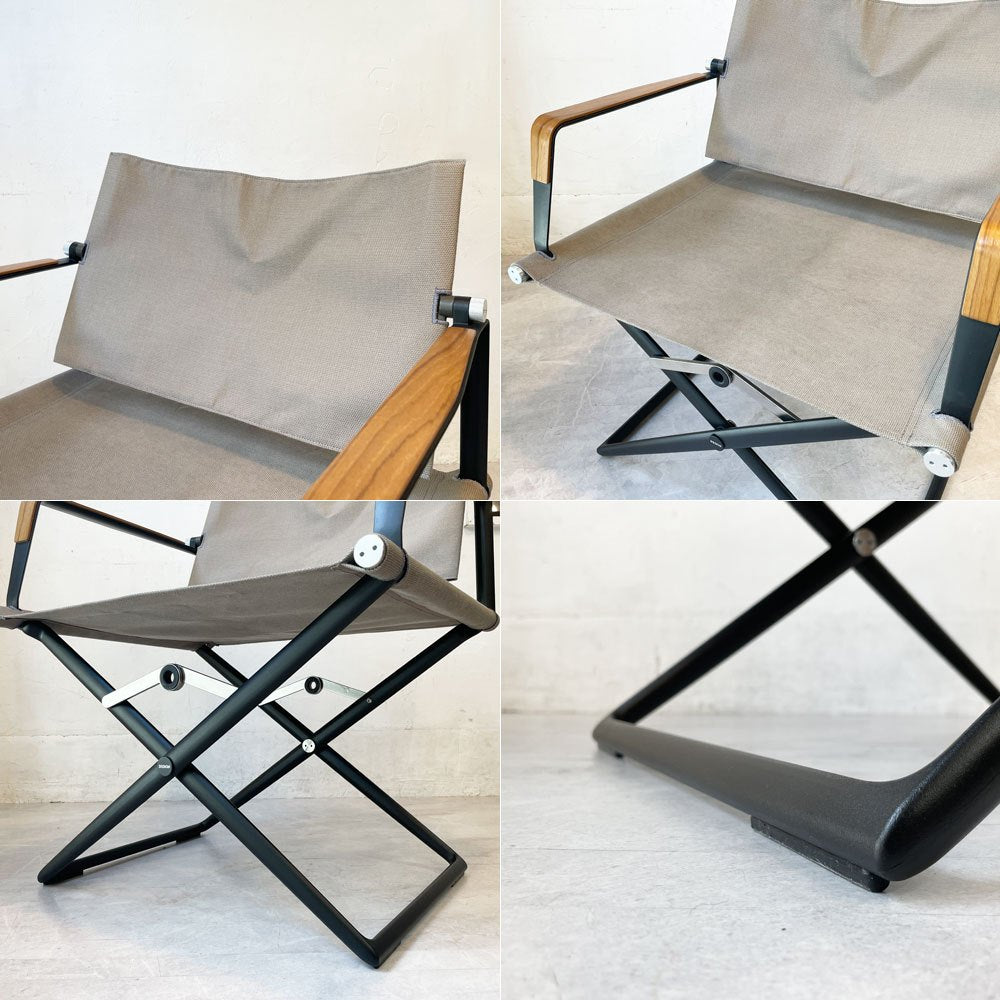 デドン DEDON シーエックス SEAX ラウンジチェア ウッドアーム ジャン・マリー・マッソー ドイツ アームチェア ガーデンチェア フォールディングチェア 折りたたみ アウトドア 参考価格￥220,000- ★