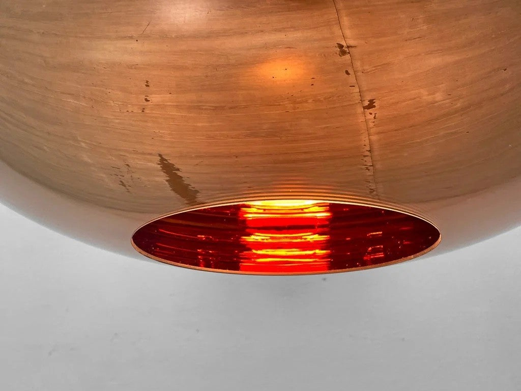 トムディクソン Tom Dixon コッパー ワイド ペンダントライト Copper Wide Pendant コッパー色 廃番 定価113,000円 箱付 展示美品 ●