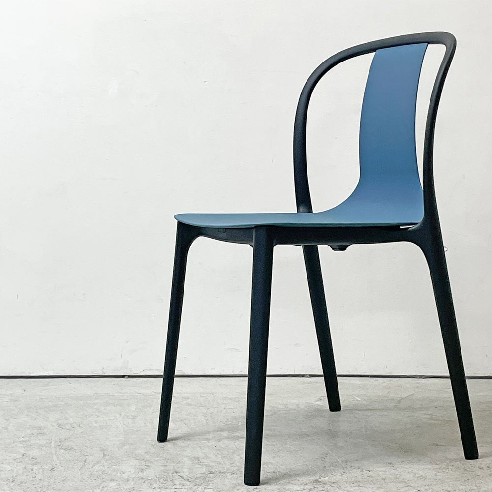 ヴィトラ Vitra ベルヴィルチェア Belleville Chair ダイニングチェア スタッキングチェア シーブルー ロナン & エルワン・ブルレック D ●