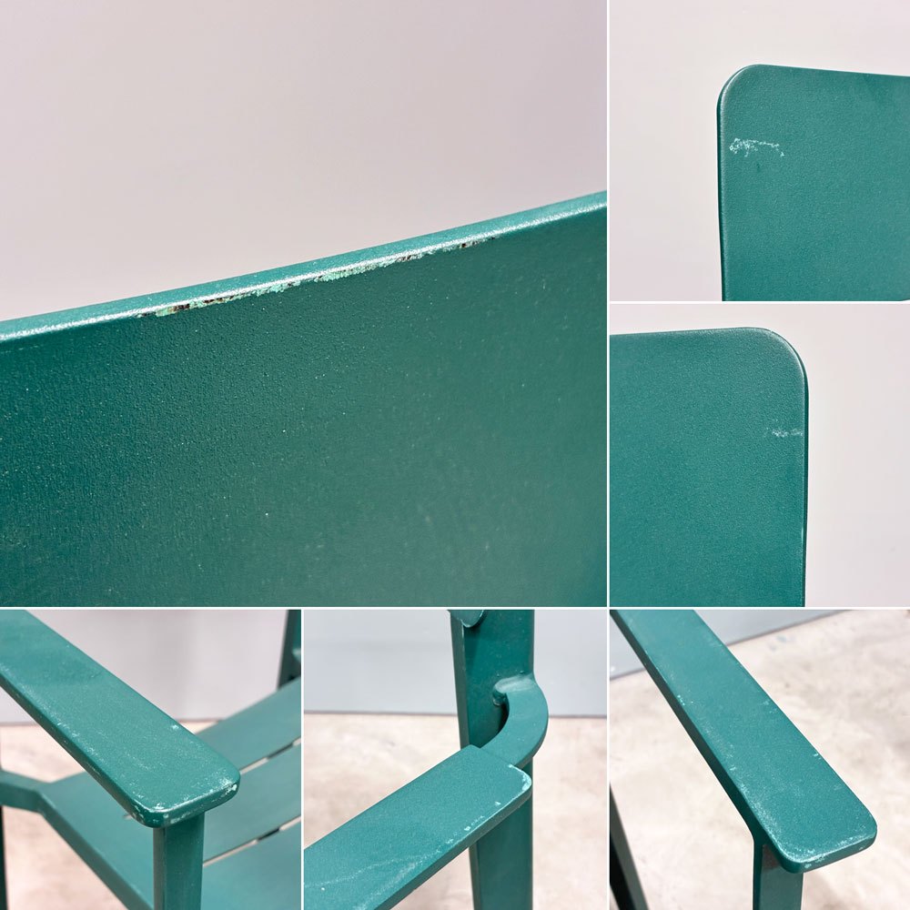 ザ・コンランショップ THE CONRAN SHOP ハイライン アウトドア アームチェア HIGHLINE OUTDOOR ARM CHAIR グリーン B ◎
