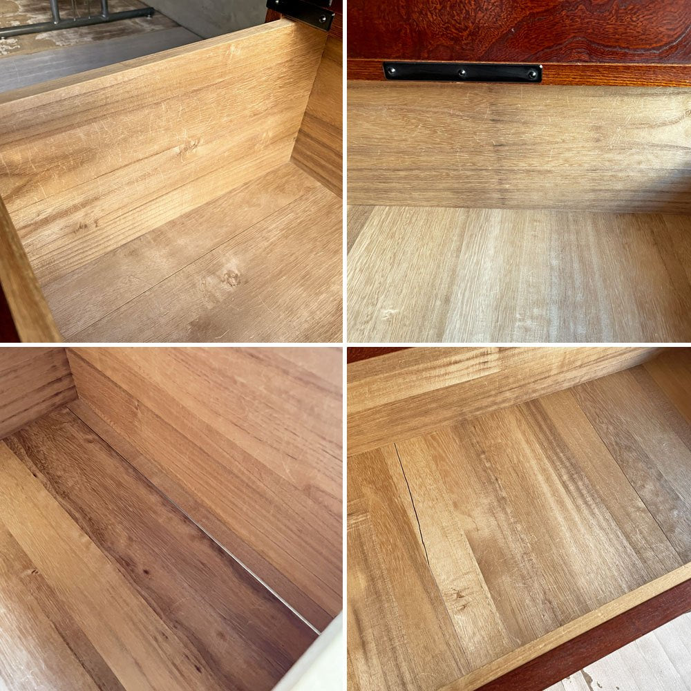 民芸箪笥 欅材 4段 抽斗5杯 整理ダンス チェスト 和箪笥 和家具 民藝 ♪