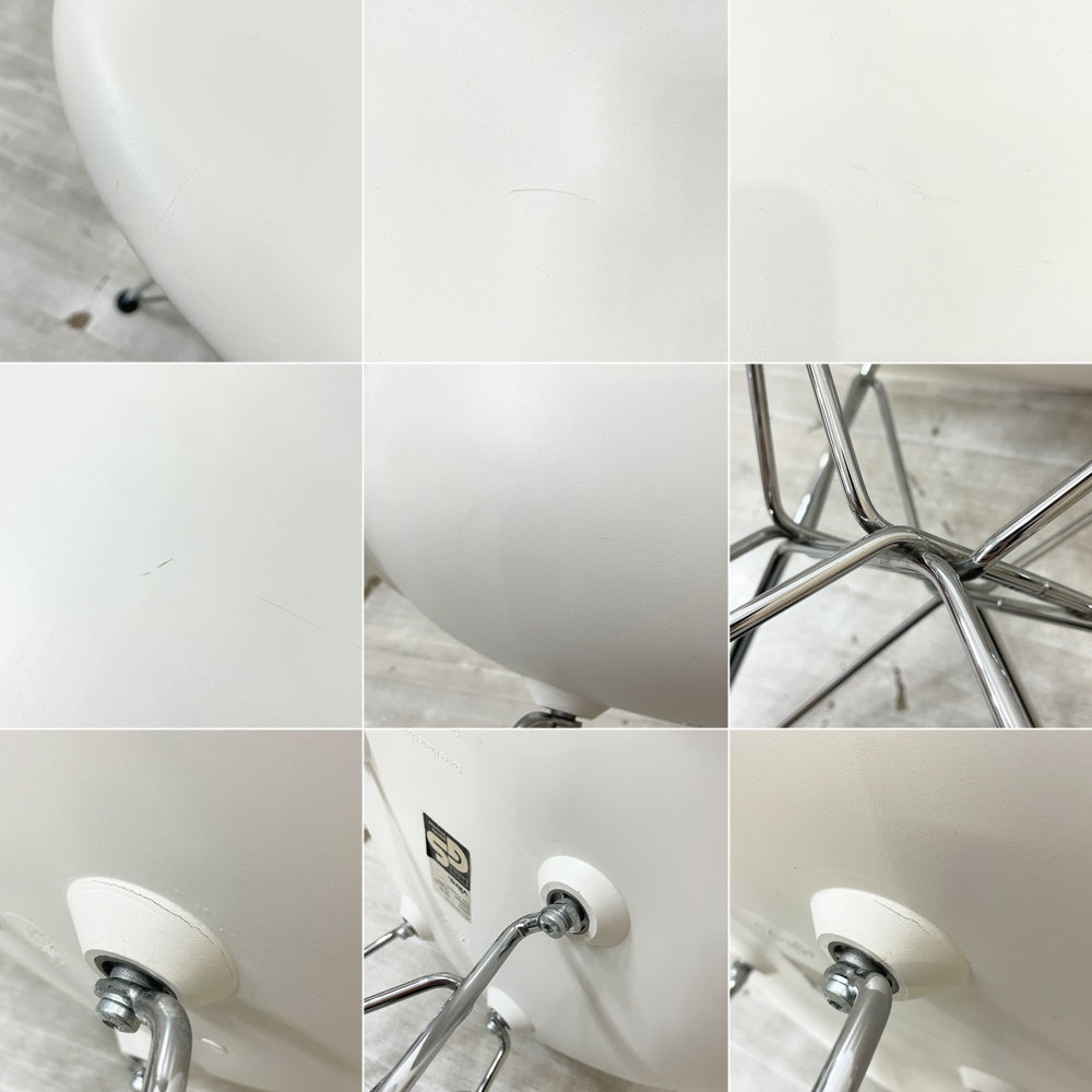 ヴィトラ vitra サイドシェルチェア エッフェルベース ホワイト ポリプロピレン イームズ ミッドセンチュリー ●
