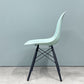 ハーマンミラー HermanMiller サイドシェルチェア ドゥエルレッグ DSW アクアスカイ × エボニー ポリプロピレン製 イームズ ミッドセンチュリー A ◎