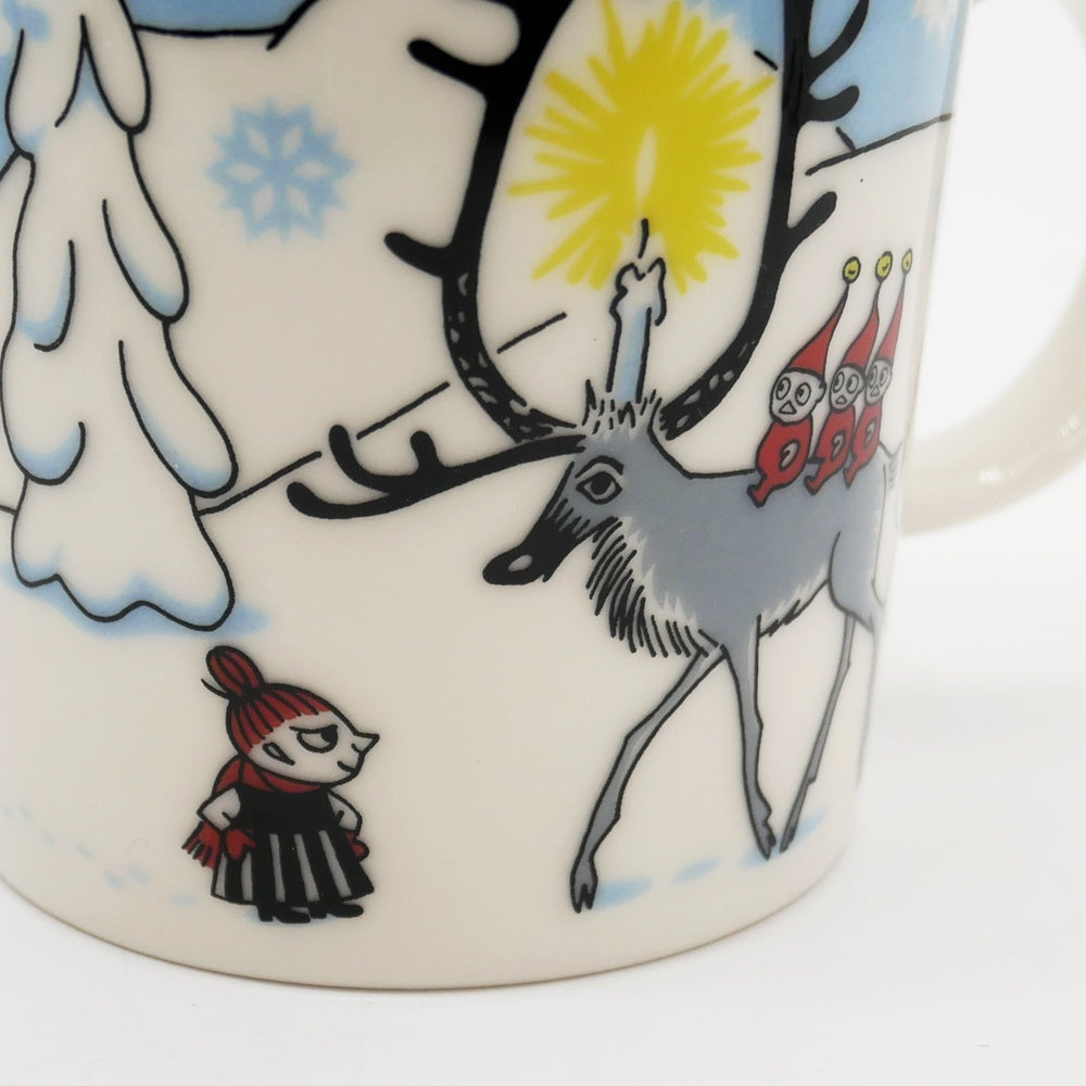 アラビア ARABIA ムーミンマグ MOOMIN ウィンターフォレスト フィンランド 北欧食器 旧ロゴ 2012年 冬限定 箱付き ●
