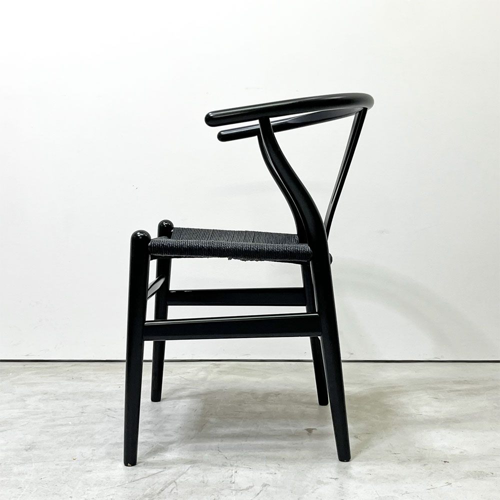 カールハンセン＆サン Carl Hansen & Son CH24 Yチェア 日本仕様サイズ ブラックラッカー×ブラックペーパーコード ハンス・J・ウェグナー ビーチ材 B ●
