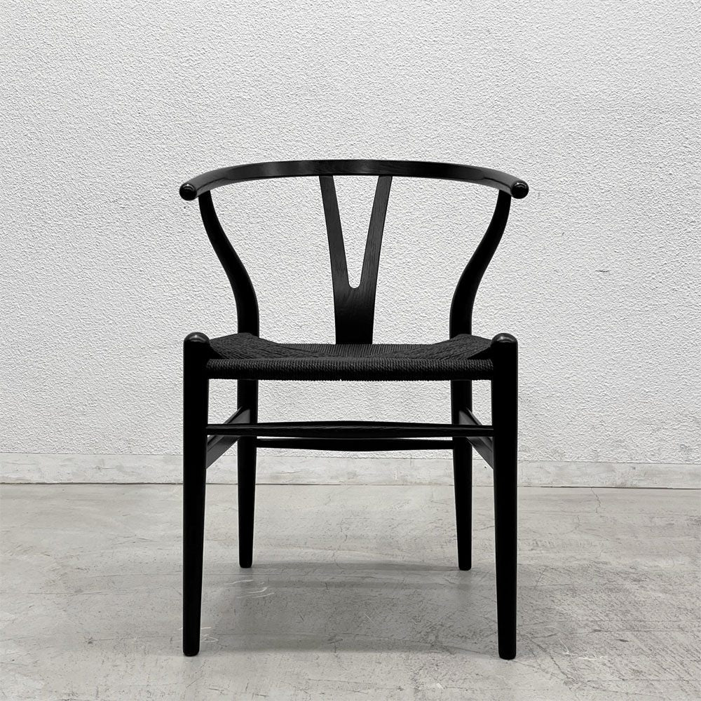 カールハンセン＆サン Carl Hansen & Son CH24 Yチェア ブラックラッカー × ブラックペーパーコード  ハンス・J・ウェグナー オーク材 〓