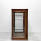 ビンテージ Vintage ガラスショーケース Display Case 木製 ガラス棚板 飾り棚 陳列棚 3段 鍵欠品 ●