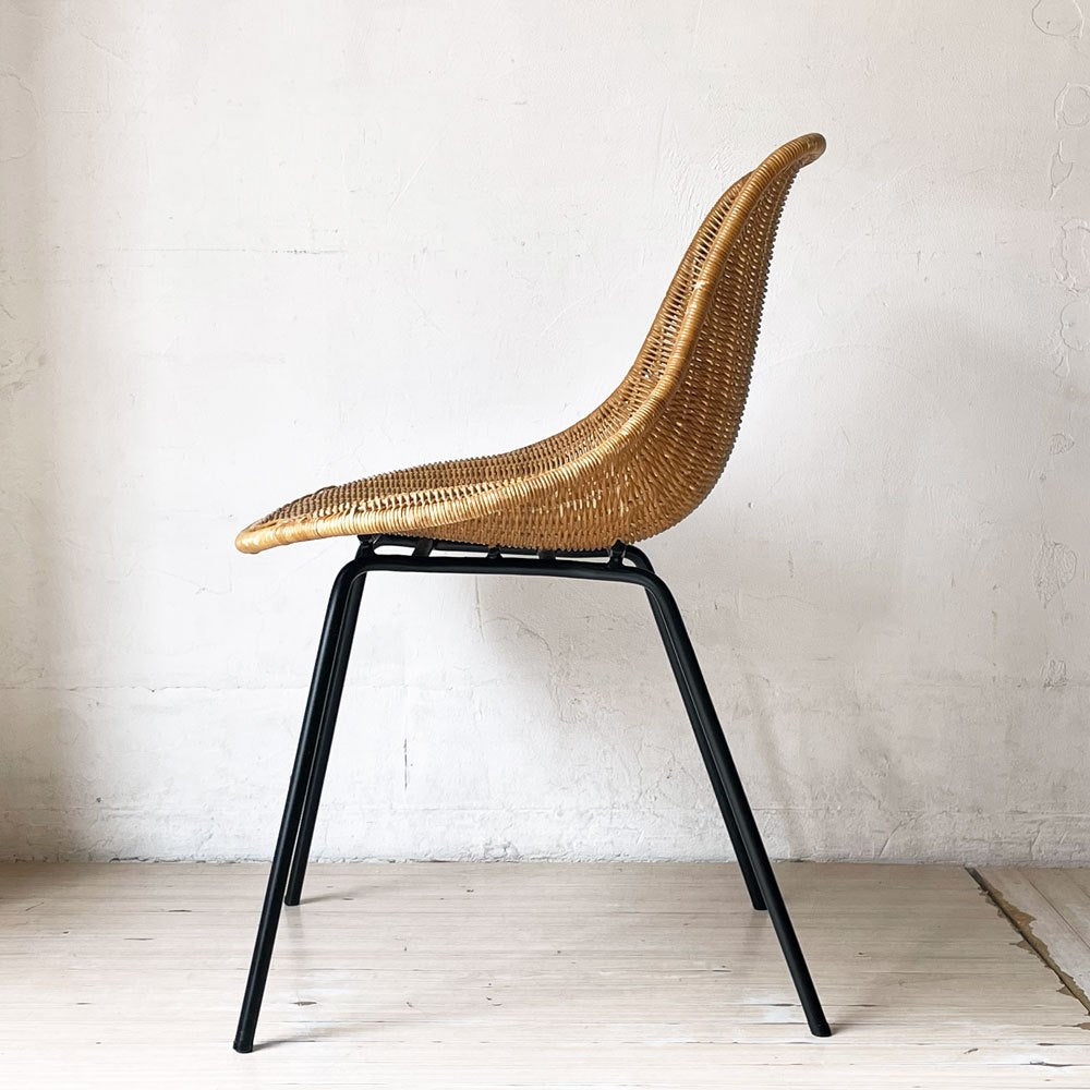 イデー IDEE バーバス チェア BARBAS CHAIR ダイニングチェア スチール脚 ラタン ナチュラル リゾートスタイル A ★